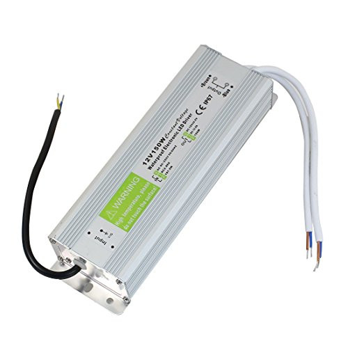 JOYLIT 12V DC Switching Power Supply Transformer IP67 Waterproof 150W 12.5A Low Voltage for LED Strip Lights