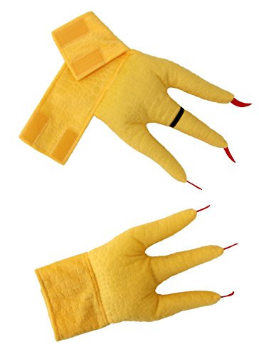 elope Creature Cuffs Chicken Plush Costume Feet