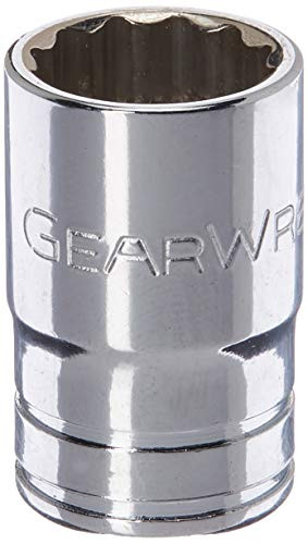 GEARWRENCH 80217 1/4" Drive 12 Point Standard SAE Socket 7/16", Black