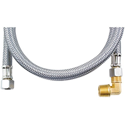 Certified Appliance Accessories DW48SSBL Braided Dishwasher Connector with Elbow