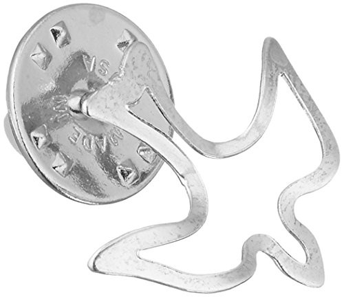 Cathedral Art T411S Open Silver Dove Inspirational Lapel Pin