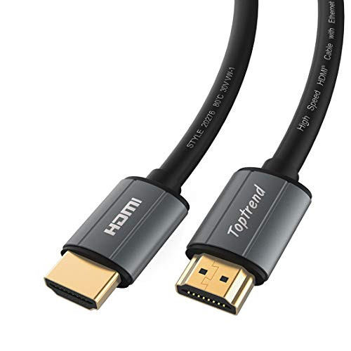 4K HDMI Cable 25ft-HDMI 2.0 Cable 1080p, 3D, 2160p, 4K UHD, HDR, Ethernet and Audio Return(ARC)-CL3 for in-Wall installation-28AWG HDMI Cord for HDTV, Xbox, Blue-ray Player, PS3, PS4, PC