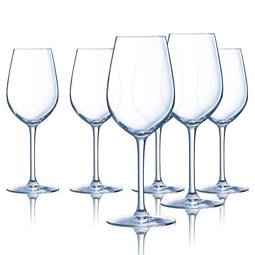 Chef & Sommelier L9233 Domaine 19.5 Ounce All Purpose Tulip Wine Glass, Set of 6, 19.5 oz, Clear