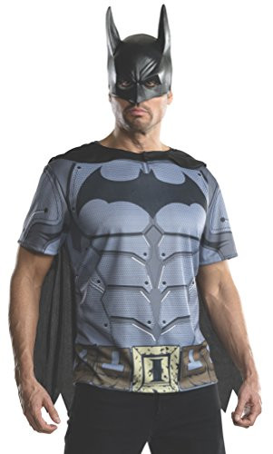 Rubie's Men's Batman Arkham City Adult Batman Top, Multicolor, X-Large