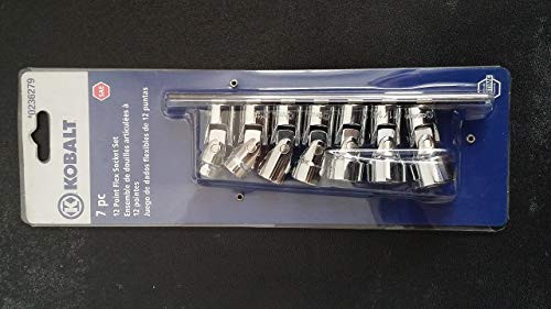 Kobalt 7-Piece SAE 3/8-in Drive 12-Point Flex Socket Set