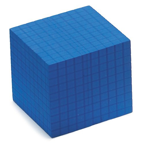 EAI Education QuietShape Foam Base Ten Thousand Cube: Blue