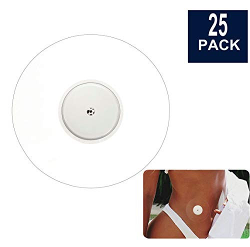 HiBell 25-Pack Freestyle Libre CGM Patches, Pre Cut Clear Waterproof Adhesive Patches, Latex Free Hypoallergenic Medical Tape, Freestyle Libre CGM Sensor Protection Stickers for Diabetics