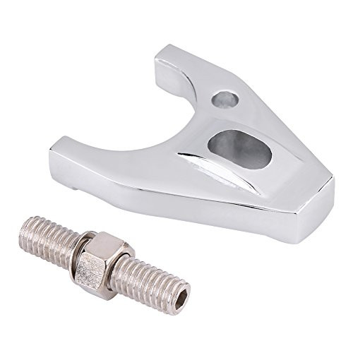 Chrome Billet Aluminum Chevy BBC SBC V6 V8 Distributor Hold Down Clamp 283 327 350 396 427 454 with Bolt for Chevy SBC BBC SB BB HEI Electronic