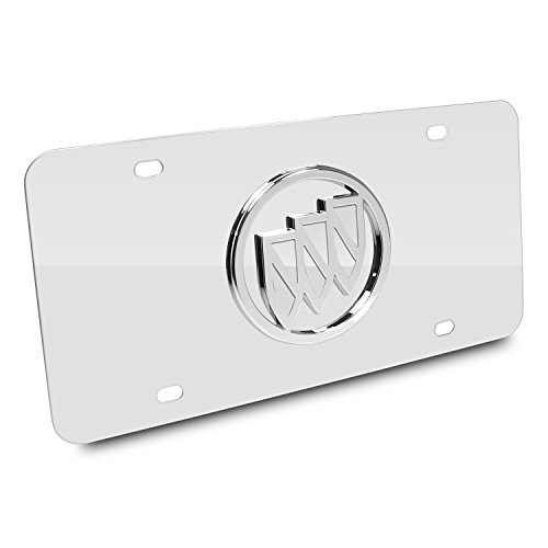 Au-Tomotive Gold, INC. Buick Chrome Logo Chrome Stainless Steel Auto License Plate Au-Tomotive Gold, INC. Buick Chrome Logo Chrome Stainless Steel Auto License Plate