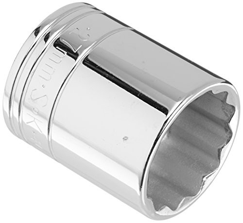 SK Hand Tool 40327 12 Point 27mm Standard Drive Socket, 1/2-Inch, Chrome