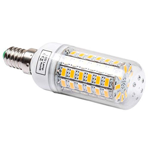 E14-2PACK 72LEDs 15W SMD5730 AC:85-265V LED Corn Light Bulb LED Corn lamp LED Light Bulb (Warm White, E14)