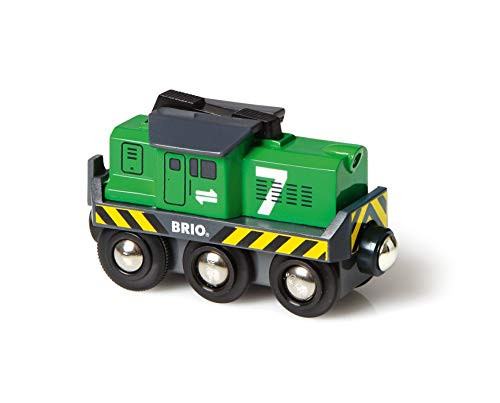 BRIO 33214 Freight Battery Engine | Toy Train for Kids Age 3 and Up BRIO 33214 Freight Battery Engine | Toy Train for Kids Age 3 and Up