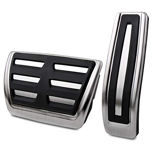 Chompoo Stainless Steel Gas Accelerator Fuel Brake Pedals at Plate Pad for Audi Q7 Porsche Cayenne VW Volkswagen Touareg Chompoo Stainless Steel Gas Accelerator Fuel Brake Pedals at Plate Pad for Audi Q7 Porsche Cayenne VW Volkswagen Touareg