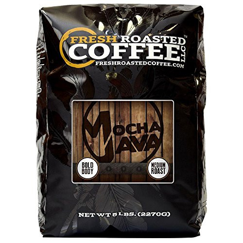 Mocha Java Coffee, Whole Bean, Fresh Roasted Coffee LLC. (5 lb.) Mocha Java Coffee, Whole Bean, Fresh Roasted Coffee LLC. (5 lb.)
