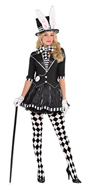 AMSCAN Dark Mad Hatter Halloween Costume for Women, Large, with Included Accessories