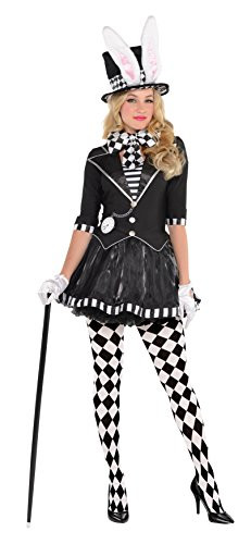 AMSCAN Dark Mad Hatter Halloween Costume for Women, Medium, with Included Accessories