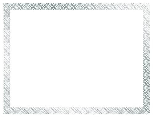 Great Papers! Braided Silver Foil Certificate, 8.5" x 11", 15 Count (963027)