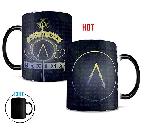 Morphing Mugs Harry Potter Lumos Maxima Heat Reveal Ceramic Coffee Mug - 11 Ounces Morphing Mugs Harry Potter Lumos Maxima Heat Reveal Ceramic Coffee Mug - 11 Ounces