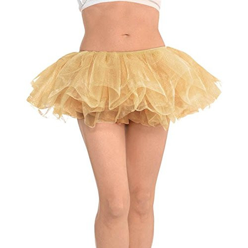 Amscan Tutu - Adult, Party Accessory, Gold
