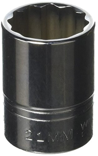 Williams STM-1221 1/2 Drive Shallow Socket, 12 Point, 21mm