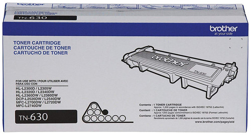 Brother Genuine TN630 Mono Laser Toner Cartridge