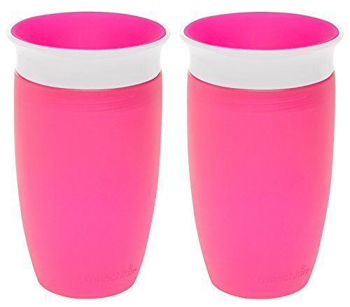 Munchkin Miracle 360 Sippy Cup, Pink, 10 Ounce, 2 Count