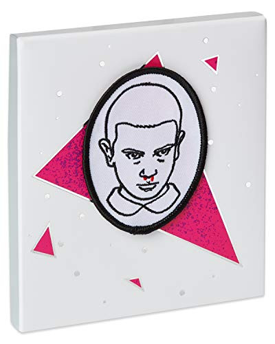 American Greetings Stranger Things Eleven Gift Card Holder Greeting Card with Patch