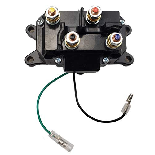 MaySpare 250A Winch Solenoid Relay 12V Winch Rocker Thumb Switch for ATV UTV 2000-5000lbs Winch