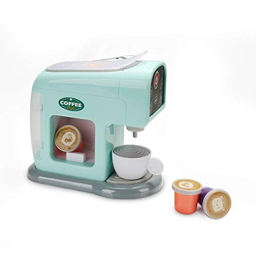 infunbebe Jeeves Jr. Coffee Toy for Kids, My Coffee Maker Set with Mug Pretend Kitchen Toys for Toddlers