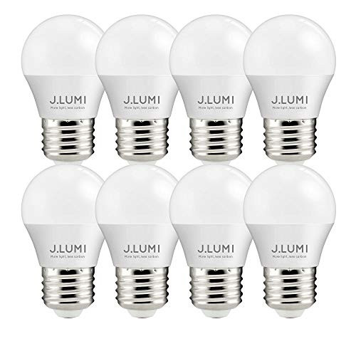 J.LUMI BPC4505 LED Bulbs A15 5W E26, 40W Appliance Bulb, A15 LED Bulb, 3000K Soft White, Small LED Bulbs, Light Bulbs for Ceiling Fan, Ceiling Fan Bulbs, NOT DIMMABLE (Pack of 8)