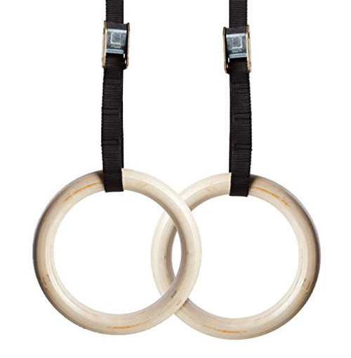 NEXPro Wood Gymnastic Ring Olympic Strength Training Gym Rings Wooden for Crossfit NEXPro Wood Gymnastic Ring Olympic Strength Training Gym Rings Wooden for Crossfit
