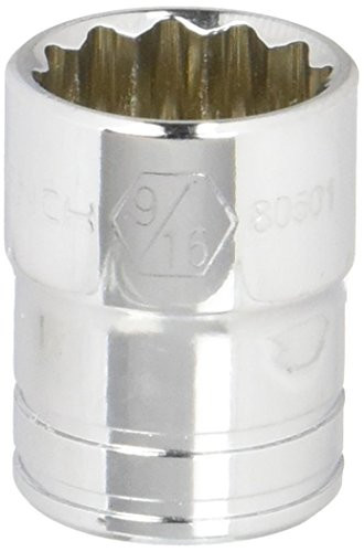 GearWrench 80501 3/8" Drive 12 Point Standard SAE Socket 9/16"
