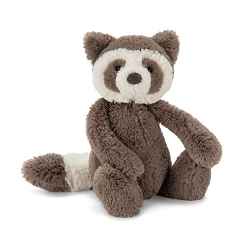 Jellycat Bashful Raccoon Stuffed Animal, Small, 7 inches