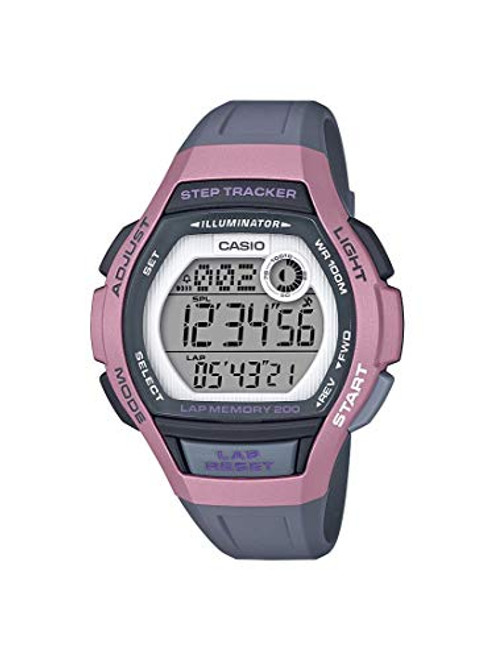 Casio Women's 'Runner' Quartz Resin Running Watch, Color:Black (Model: LWS-2000H-4AVCF)