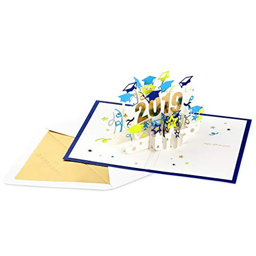 Hallmark Signature Paper Wonder Class of 2019 Graduation Pop Up Card (Congratulations)
