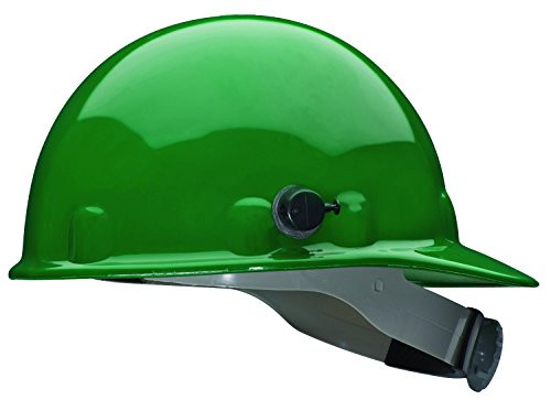 Fibre-Metal by Honeywell E2QRW74A000 Super Eight Ratchet Cap Style Hard Hat with Quick-Lok, Green