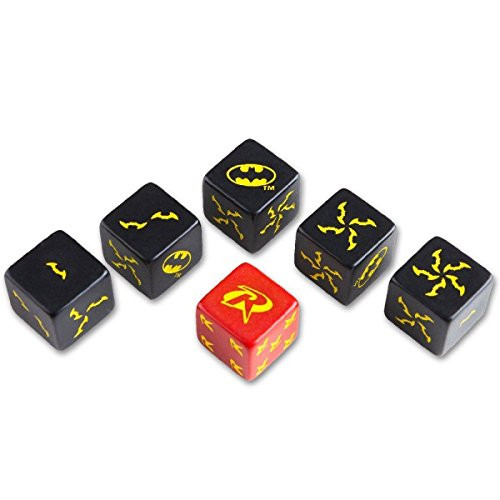 Qworkshop Batman Miniature Game D6 Batman Dice Set (6)