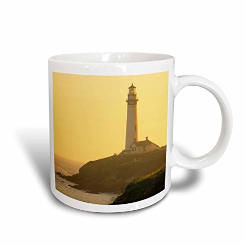 3dRose 142869_1 Pigeon Point lighthouse, Santa Cruz, California, USA Mug, 11 oz, Ceramic