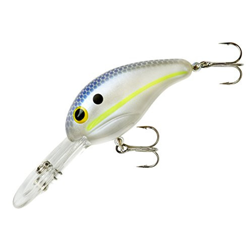 Bandit Crank 300-Series 2-Inch Chartreuse Shad 8 to 12-Feet Deep Bait (White)