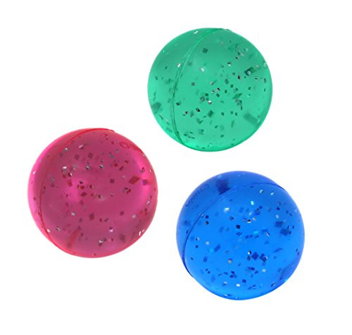 SNInc. Glitter Bouncing Balls - Party Favor Pack of 30 Super Balls