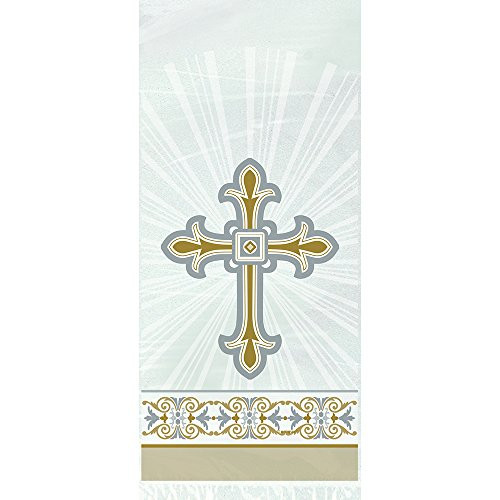 Gold & Silver Radiant Cross Religious Cellophane Bags, 20ct