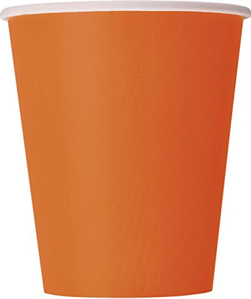 9oz Orange Paper Cups, 8ct 9oz Orange Paper Cups, 8ct
