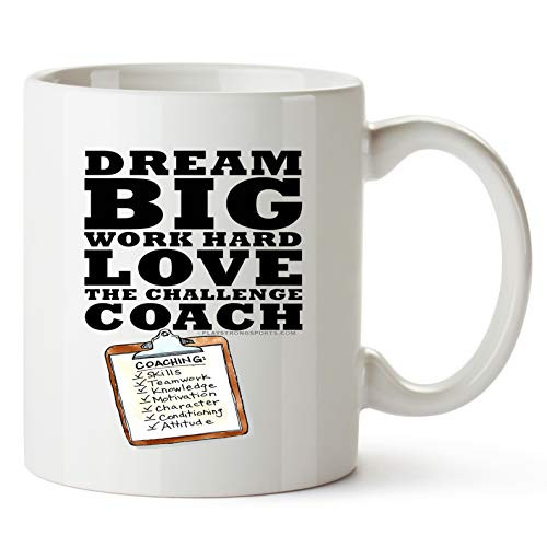 Play Strong MUG -"Thanks Coach DREAM BIG!" Sports GIFT MUG Awesome team sports gift - your COACHES will love 'em! Thanks Coach! #AllProfitsToHelpKids