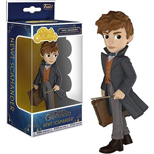 Funko Newt Scamander: Harry Potter x Rock Candy Vinyl Figure + 1 Official Harry Potter Trading Card Bundle [32765]