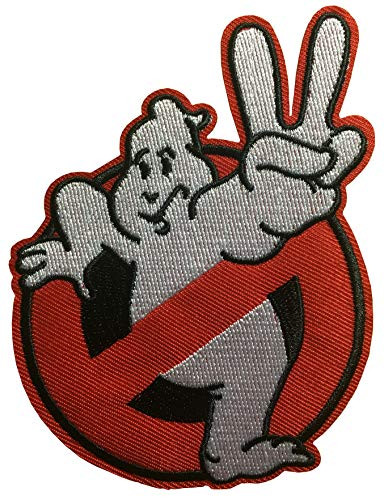 Athena Ghostbusters 3.375 X 3.75" Movie Peace Logo No Ghost Embroidered Iron/Sew-on Applique Patch