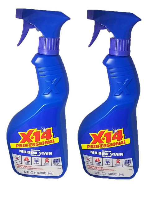 X-14 Professional Instant Mildew Stain Remover 32 FL OZ (2 pack)