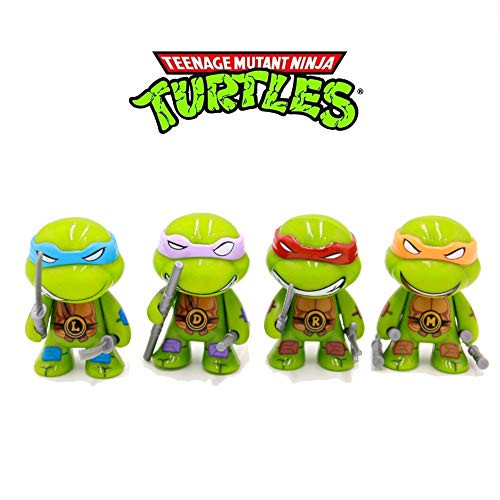 YongEnShang Teenage Mutant Ninja Turtles Series 2 3" Action Figure Toys of 4pcs TMNT/Leonardo Da/Raphael/Michelangelo/Donatello Set