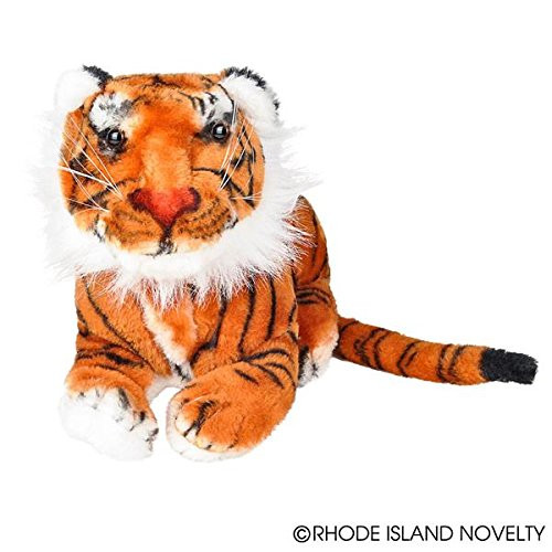 Rhode Island Novelty Realistic Stuffed Animal Plush Tiger in Laying Position-15&Quot