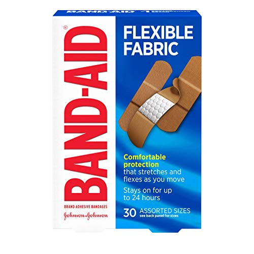 Band-Aid Brand Flexible Fabric Adhesive Bandages for Wound Care & First Aid, Assorted Sizes, 30 ct Band-Aid Brand Flexible Fabric Adhesive Bandages for Wound Care & First Aid, Assorted Sizes, 30 ct