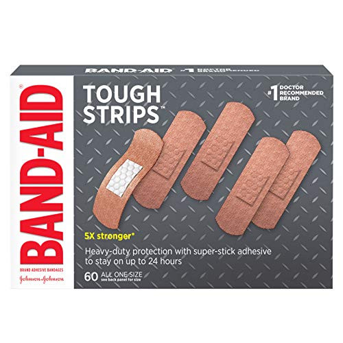Band-Aid Brand Tough Strips Adhesive Bandage for Minor Cuts & Scrapes, All One Size, 60 ct Band-Aid Brand Tough Strips Adhesive Bandage for Minor Cuts & Scrapes, All One Size, 60 ct